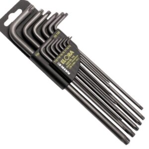 ELORA 162S-LTX long type TORX® key set, made in Germany.