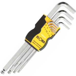 Ball end hexagon key Elora 159SKU set extra long, Germany