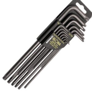 ELORA 162S-LTX long type TORX® key set, made in Germany.