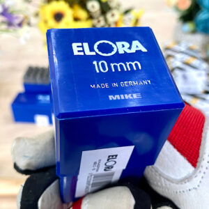 Inductively tempered striking heads enhance wear resistance and strength of the Number punch set Elora 400Z punches.