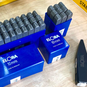 Number punch set Elora 400Z provides reliable marking for machine parts, tools, or workshop equipment.