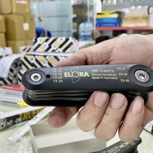 Torx-key set ELORA 162S-KKTX is lightweight, weighing only 241 grams, making it portable and convenient for various job sites.