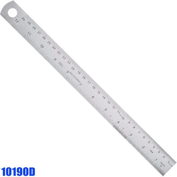 10190D Stainless Steel Rules type D, reading from right to left