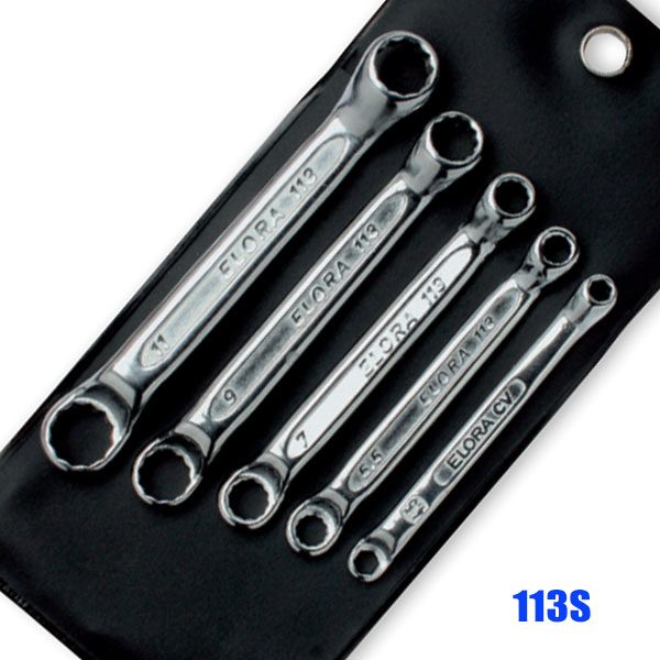 113S Series Double-ended ring spanner set. ELORA Germany