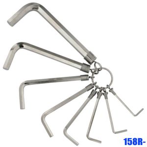 158R- Series BHexagon key set sorted on metal ring