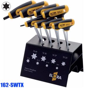 162-SWTX Torx®-key set with t-handle