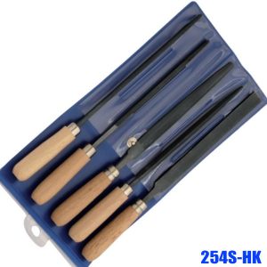 254S-HK Key file set with wooden handle, 6 pcs