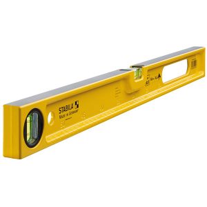 Spirit level with 2 vials Type 82S, slim, tough, cast aluminium profile. Stabila - Made in Germany. Precision and Durability in One Sleek Package.