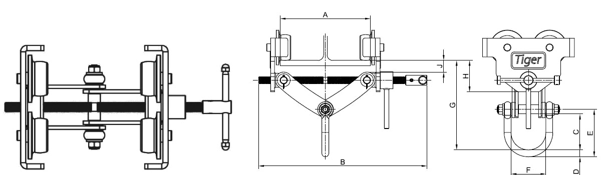 Adjustable Trolley APT from Tiger Lifting