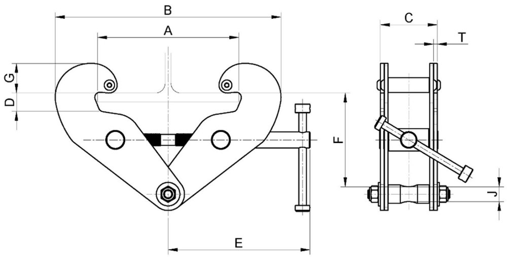 Features a low headroom design, wide beam adjustment