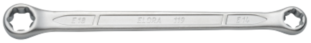 Double-ended ring spanner ELORA 119TXE