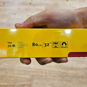 Spirit level STABILA type 70M ensures precision performance across construction, repair, and installation, reinforced by its strong magnetic base.