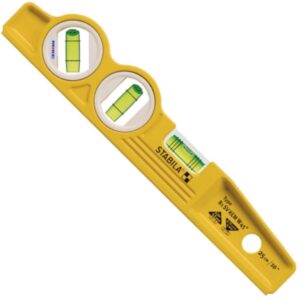 Spirit level 81SV REM Stabila torpedo 3 vials, magnetic