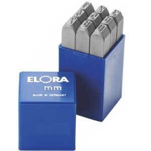 400Z - Number punch set consist of 9 numbers. Elora Germany