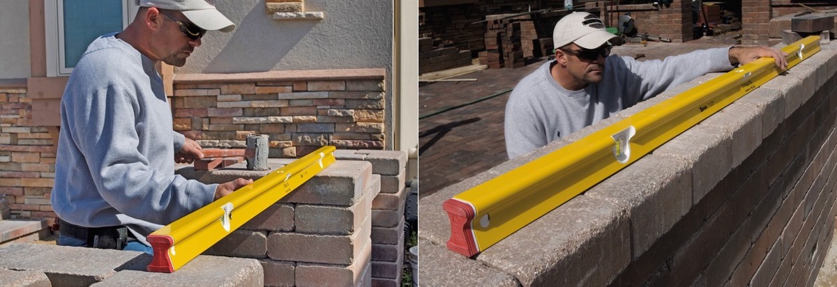 Spirit Level R300 applications bricklayer