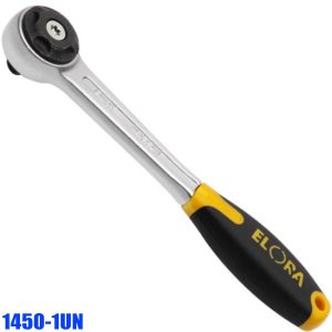 1450-1UN reversible ratchet 1/4", fine tooth, according to DIN 3122, ISO 3315