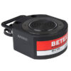Flat hydraulic cylinder BETEX NSLS 1000 generates 100 tons force, stroke 16 mm, closed height 85 mm. Designed for demanding heavy steelwork, pressing, and lifting tasks.