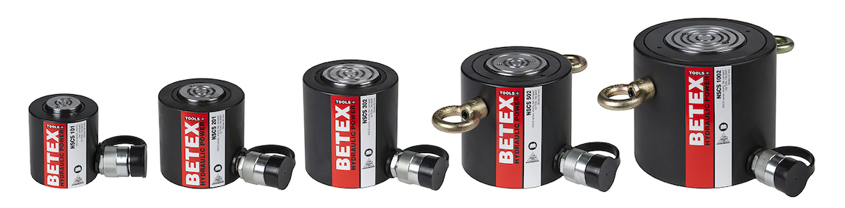 NSCS - Single Acting Cylinder BETEX, spring return, compact, short stroke.