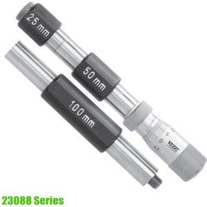 23088 Series Internal Micrometer Set DIN 863, resiliently mounted end gauges