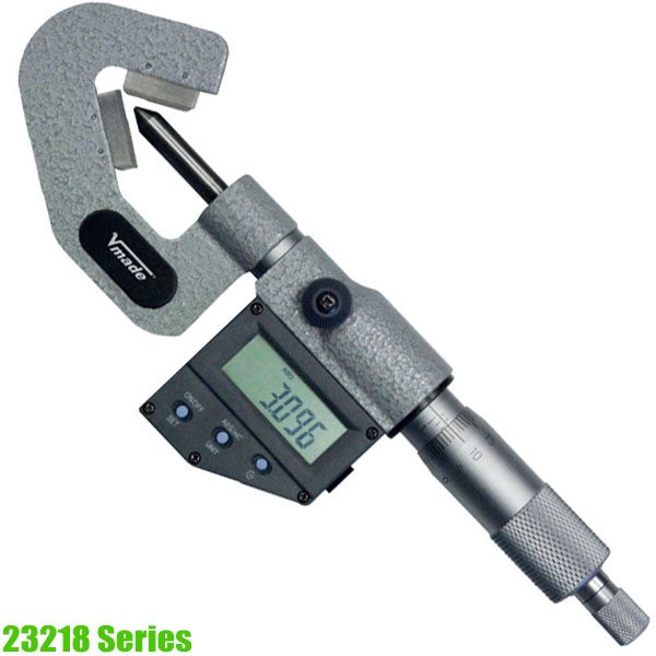 23218 Series Electr. Digital Micrometer with V-anvil