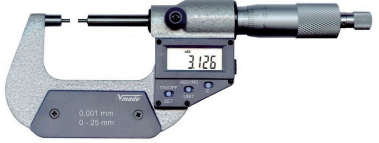 232876 Series panme đo ngoài điện tử 0-50mm, hàng chính hãng Vogel