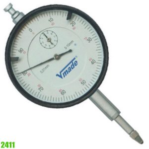 2411 Dial Indicator, standard quality,  e.g. for workshop use