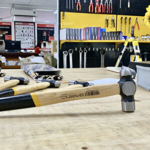 Ball peen hammer ELORA 1670 – Available head weights: 1/2 lb, 3/4 lb, 1 lb, 1.1/2 lb, and 2 lb.