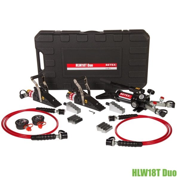HLW18T-Duo hydraulic wedge set 36 ton BETEX