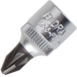 1455PZ screwdriver socket 1/4", tips according to DIN ISO 8764-1 PZ