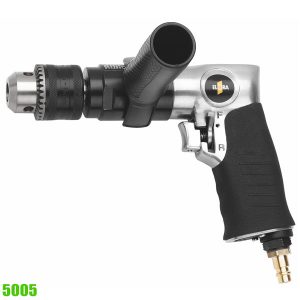 5005 pneumatic drill, reversible 13mm, 6.5 bar, 750 rpm