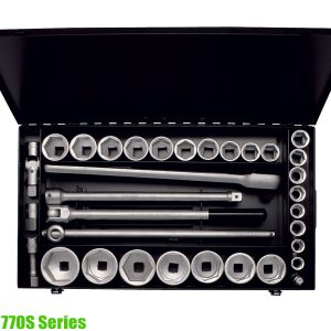 770S Series Socket set 3/4", 34 - 35 pcs