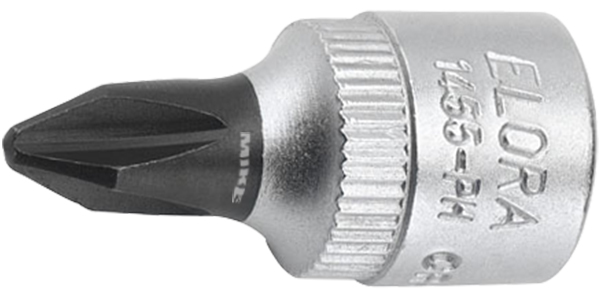 Screwdriver socket 1/4″ ELORA 1455-PH, for cross slotted screws
