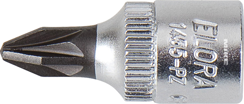 Screwdriver socket ELORA 1455-PZ, for supa-Pozidriv screws