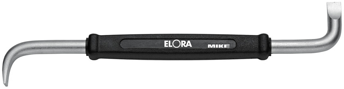 Offset key ELORA 740, for plain slotted screws, matt chrome plated