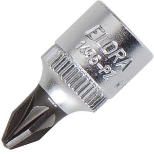 Screwdriver socket ELORA 1455-PZ, for supa-Pozidriv screws