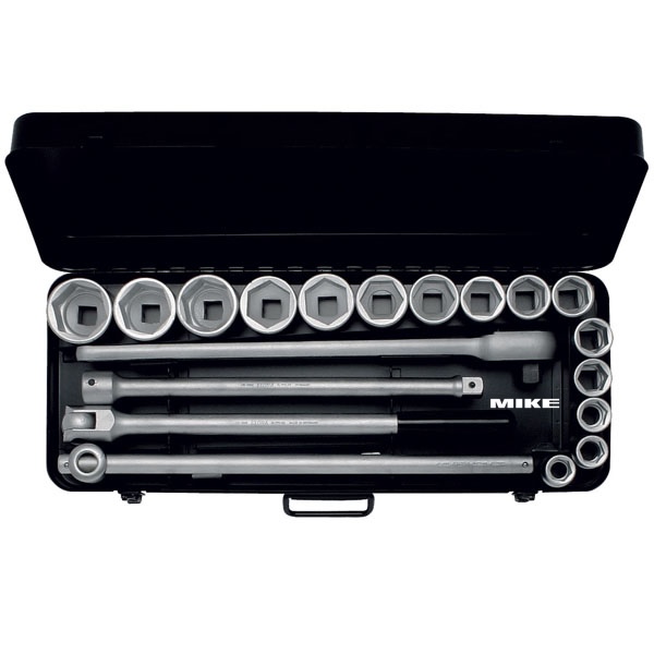 Socket set 3/4" ELORA 770-S15, inch or metric, made in Germany