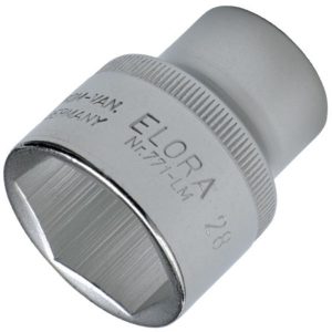Hexagon socket ELORA 770-SM, square driver 3/4 inch, 6 points.