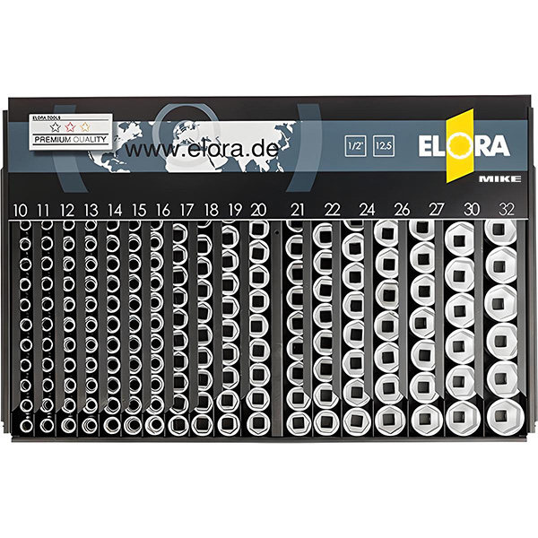 Socket display dispenser ELORA 770-LSP1A, square driver 1/2inch