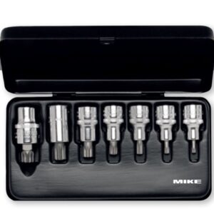 Socket set ELORA 770-XZN, for inside multi-point screws 1/2"