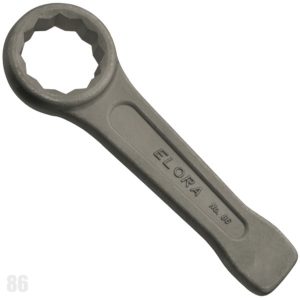 86 Ring slogging spanner according to DIN 7444. ELORA Germany