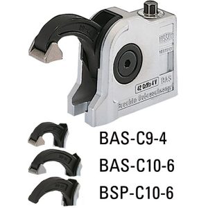 BAS‑C compact clamp, fixing hole open