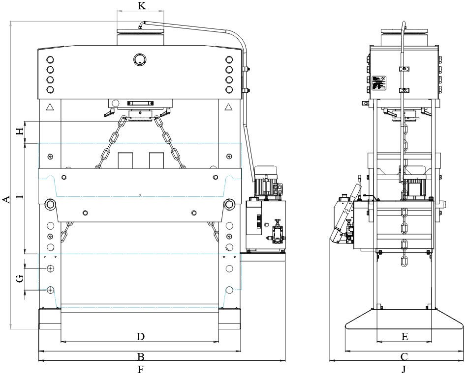 BETEX WSPE Dimensions
