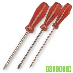0800001C Sets of flat screwdrivers 4 pcs non sparking Elora