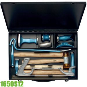 1650S12 Bumping tool set 12 pcs in a black metal box Elora