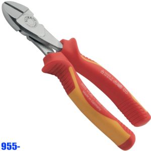 955- Heavy duty side cutter 6.5-8 inch with handle insulation 1000V Elora