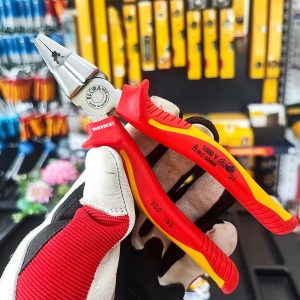 A standout feature is the lay-on cutter box, which enhances cutting performance, making these pliers ideal for precise work.