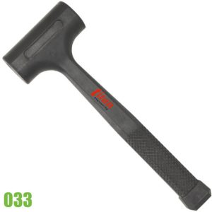 033- Dead blow rubber mallet hammer 500-900g Fervi Italy