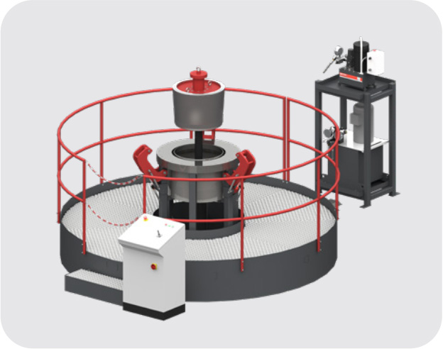 Hydraulic wheel rim press
