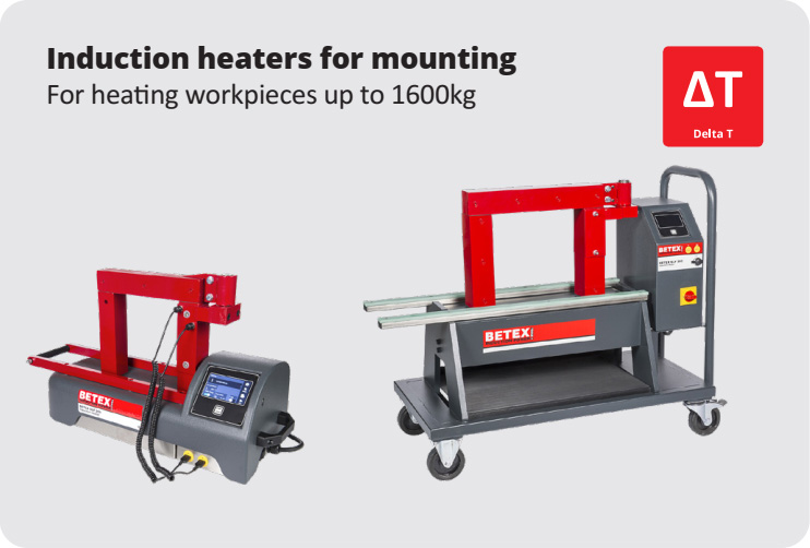 Induction heaters for mounting