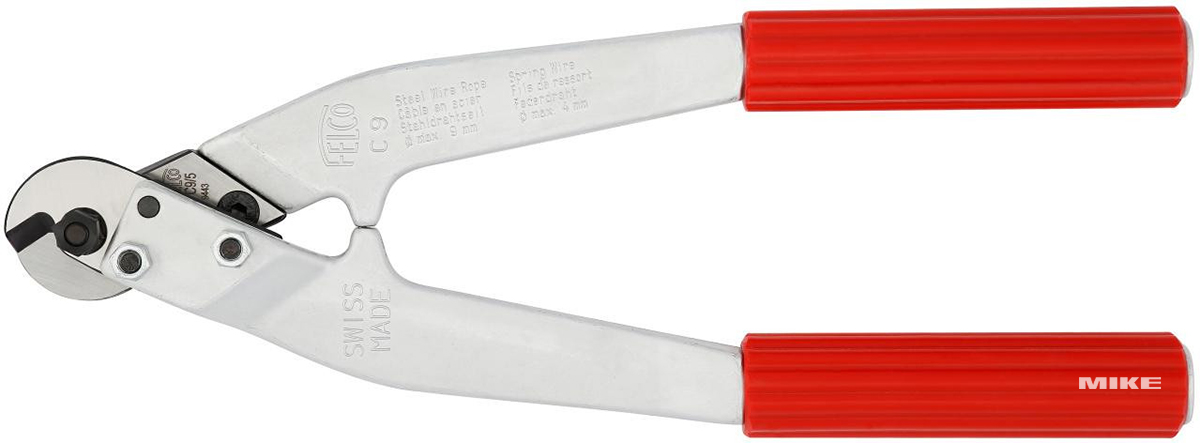 Steel cable cutter FELCO C9, Two-hand wire cutter, Swiss Made